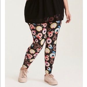TORRID DISNEY MICKEY DONUT PRINT LEGGINGS